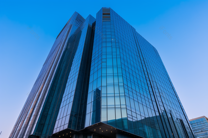 不规则多边形建筑蓝色商务科技繁华现代建筑市中心实拍,高清,摄影图,摄影图片,图片大全,摄影图免费下载